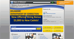 Desktop Screenshot of delawarestatejobs.com
