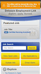 Mobile Screenshot of delawarestatejobs.com